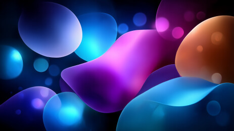 流光溢彩的多维能量球体