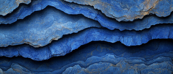 蓝色的岩石层理结构