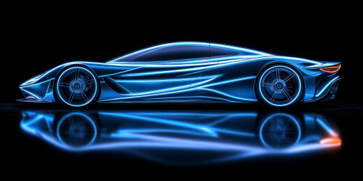 侧面的概念跑车