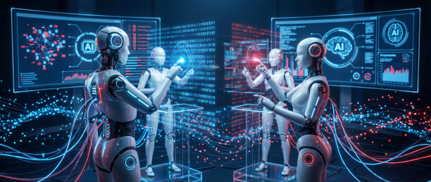 机器人协作数据可视化场景