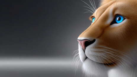 狮子的脸部特写