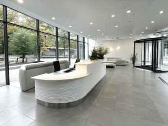 现代办公大厅接待台