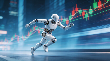 未来人工智能机器人科技背景