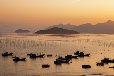中国福建省宁德市霞浦县霞浦滩涂风景