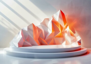 水晶山 3D 渲染