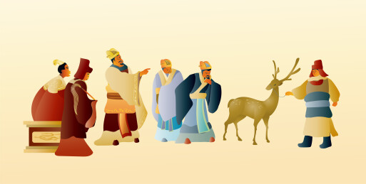 中国古典历史成语故事著名典故赵高指鹿为马