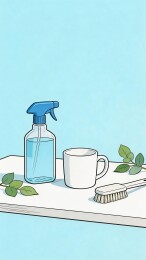 清洁用品静物插画
