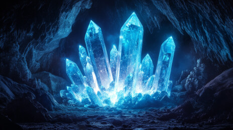 发光水晶洞穴奇景