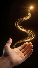 金光轨迹托于掌心