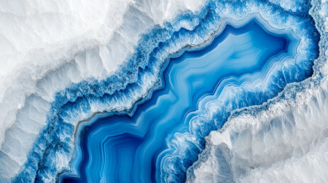 蓝白玛瑙纹理特写