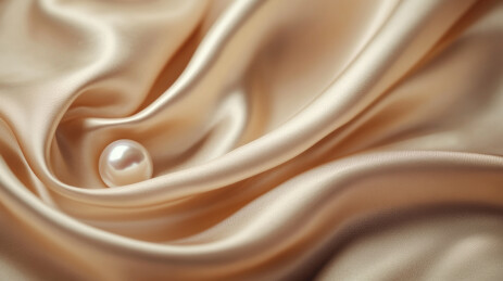 珍珠与丝绸的柔美交织