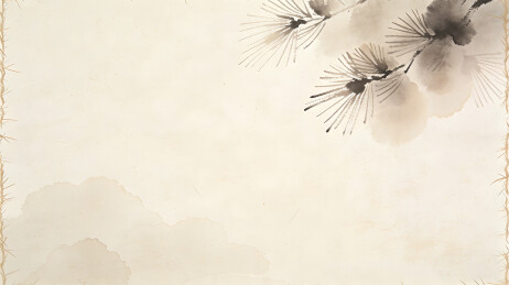 米白松烟晕染日系侘寂风纸质背景