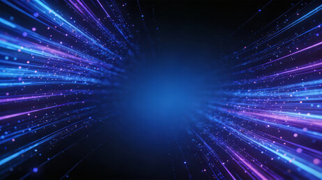 夜空穿梭的光束线科技感背景