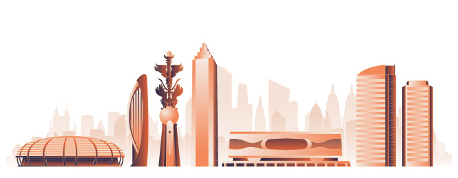 芜湖城市地标建筑插画