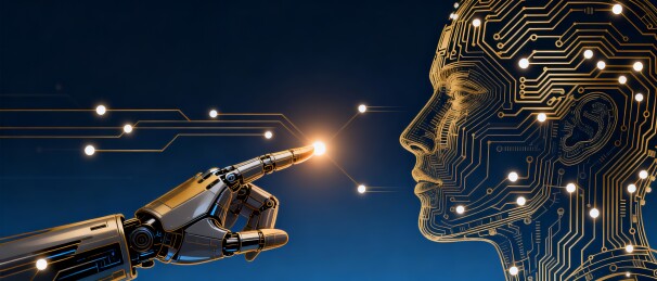 机械臂人工智能大脑科技未来主视觉