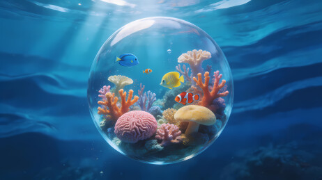 玻璃球中的海底童话