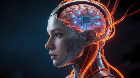 半机械女战士侧脸