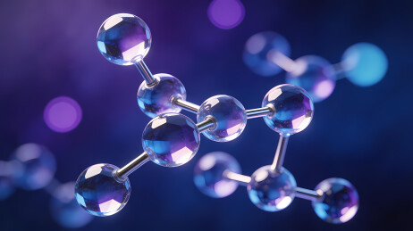 分子模型折射虹彩
