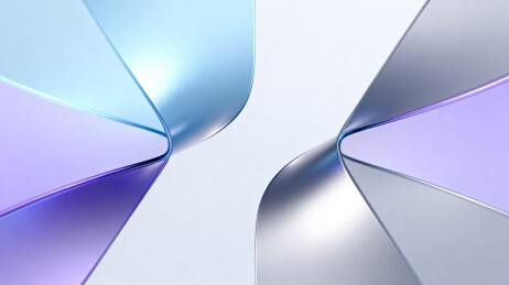 蓝紫色光滑几何曲线设计图