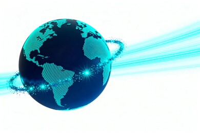 数字地球环绕光轨