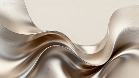 流动金属质感波浪形态设计