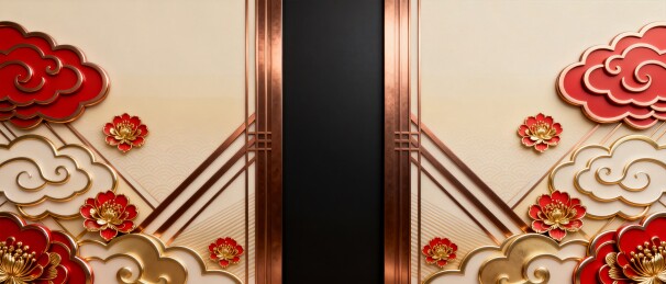 祥云新中式国潮庆典主视觉
