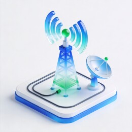 卫星通信信号科技场景主视觉