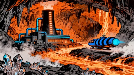 地底能源站科幻场景主视觉