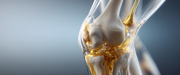 人体膝关节透视