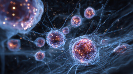 神经元细胞活跃传输信号的微观世界