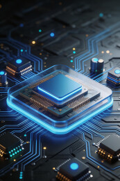 层芯片透明封装 3D 结构图