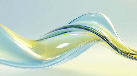 参数化曲面蓝黄光背景   