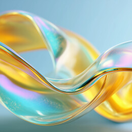 参数化曲面蓝黄光背景   