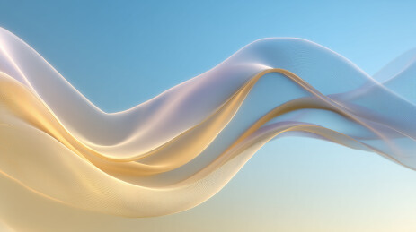 参数化曲面蓝黄光背景   