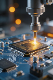 芯片封装制造工艺特写镜头