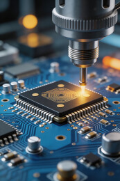 芯片封装制造工艺特写镜头