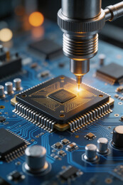 芯片封装制造工艺特写镜头