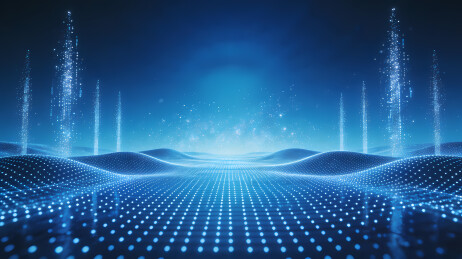 数字地形与光粒子流