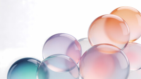 晶莹渐变玻璃球