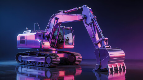 紫霓虹挖掘机