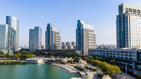 中国江苏苏州独墅湖月亮湾