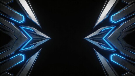 未来科技感十足的对称结构