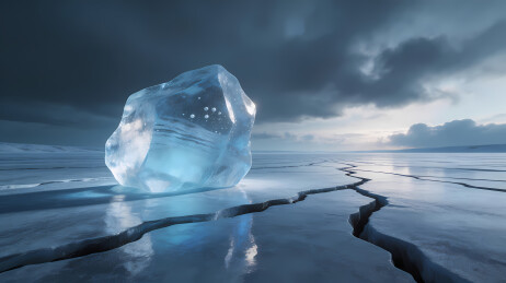 极地冰原孤寂苍凉