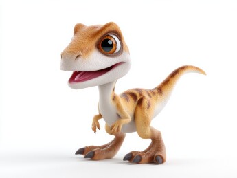 卡通迅猛龙恐龙形象