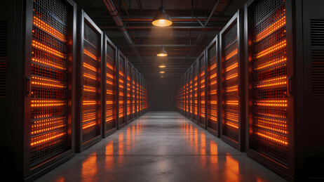 数据中心橙红灯阵