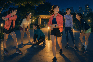 女性夜跑俱乐部