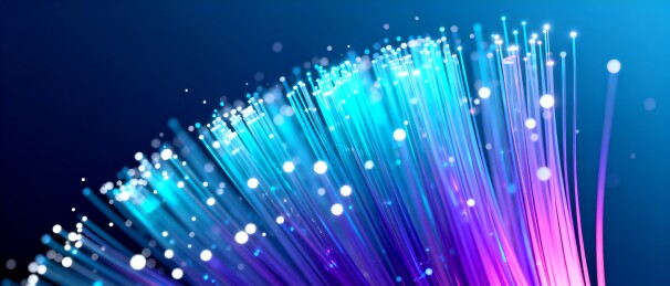 光纤流光科技通信网络主视觉