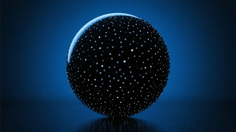 深蓝背景星点球体