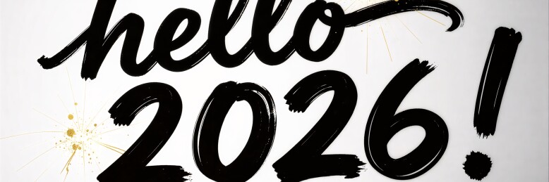 艺术字hello 2026新年主题设计