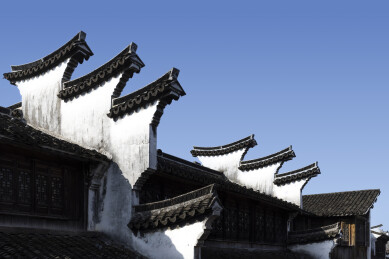 浙江嘉兴月湖江南水乡古建筑群风景